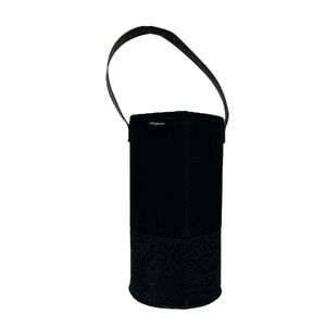 Thirty-One AH65 Black With Brushed Graphite Felt Wine & Gift Bag With Top Handle